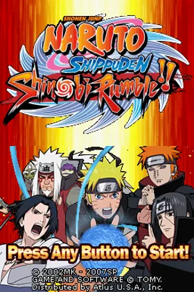 Naruto Shippuden - Shinobi Rumble!! (USA) screen shot title